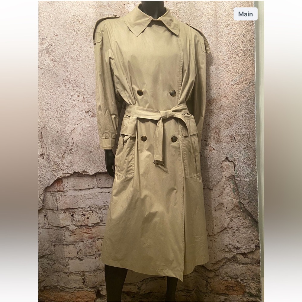 London Fog Beige Lightweight Fall Trench
